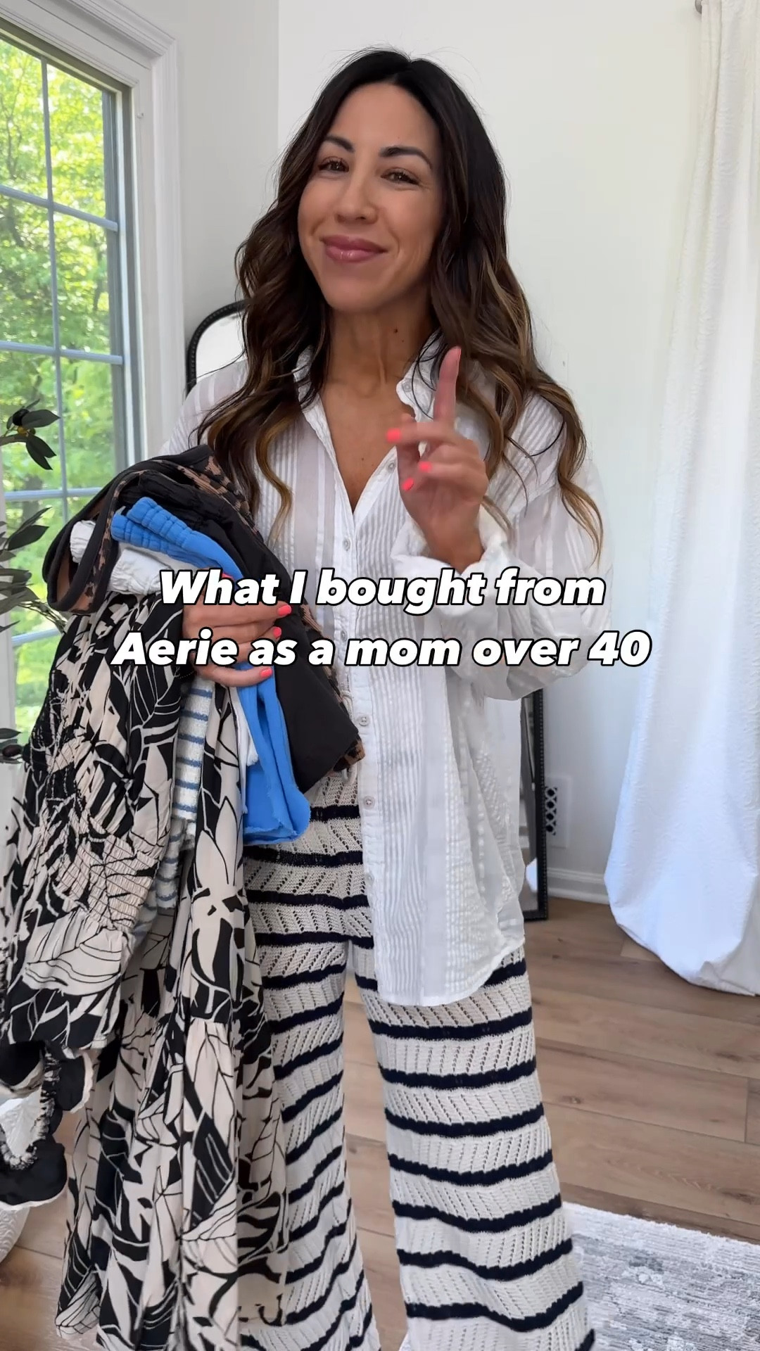 Oh it's a big one this month! What I bought from @aerie as a mom over 40. Might have gone a tad overboard as I have 7 summer outfits in this month's Aerie haul but goodness are the new arrivals crazy good!  #AerieREAL #AeriePartner 

Jumpsuit small. Shorts small.  tops small. Joggers XS shorts. barrel sweatpants XS short. Crochet pants small short. 

Aerie, aerie haul 

#LTKSaleAlert #LTKFindsUnder50 #LTKOver40
