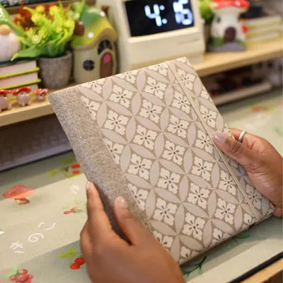 Paperwhite Case Kindle Scribe Case Beige Brown Ethnic Pattern New Kindle Cover Fabric Canvas Pers... | Etsy (US)