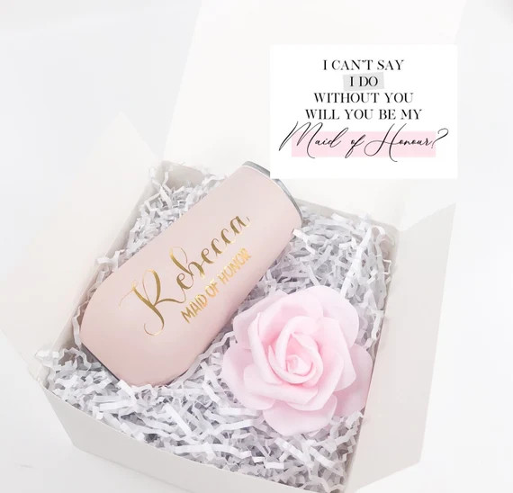 Will You Be My Bridesmaid Bridesmaid Gift Box Maid of Honor - Etsy | Etsy (US)