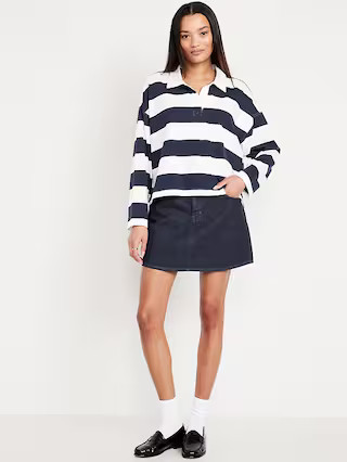 High-Waisted OG A-Line Mini Skirt | Old Navy (US)