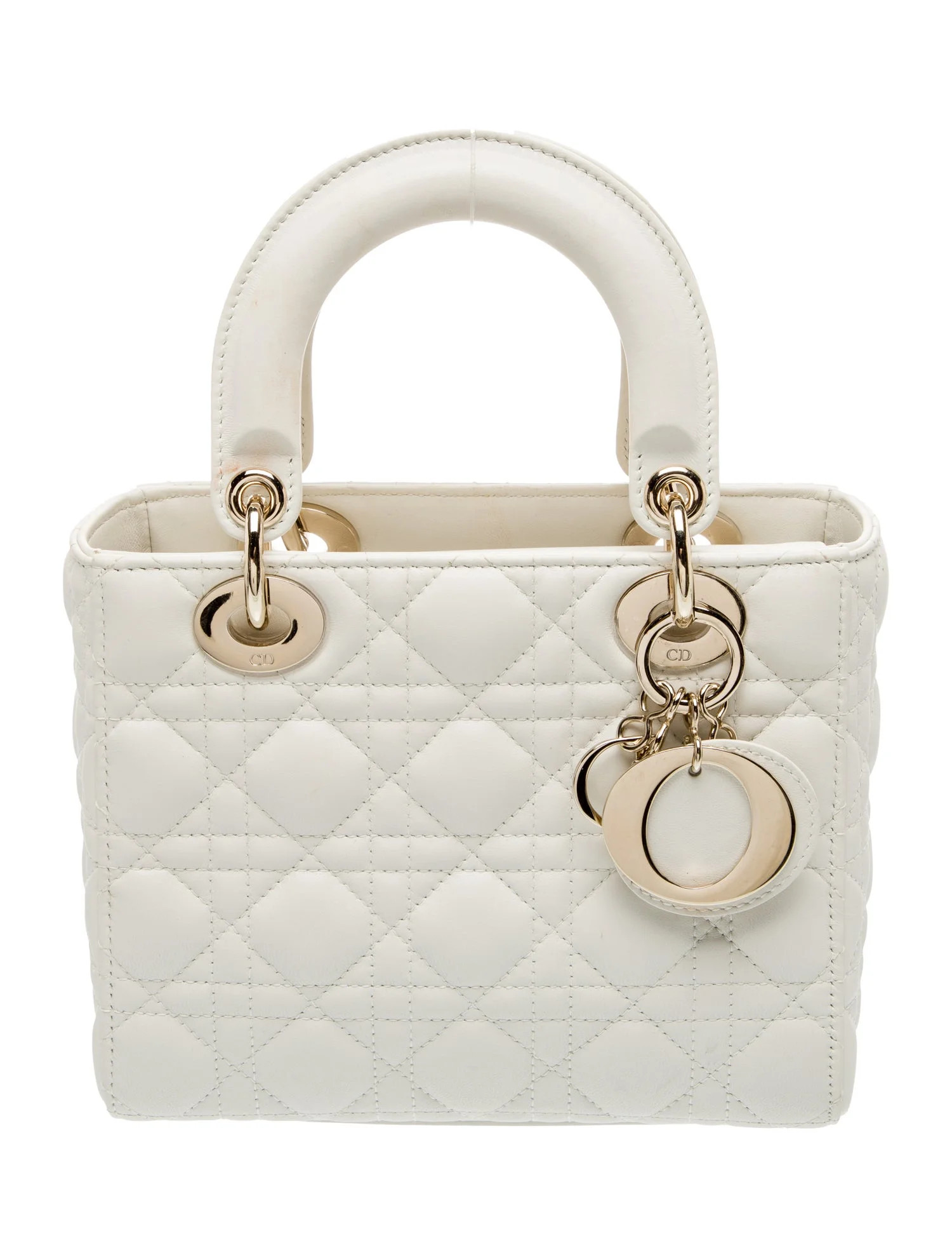 Christian Dior Cannage Lady Dior Small 2023 - Neutrals Handle Bags, Handbags - CHR562336 | The Re... | The RealReal