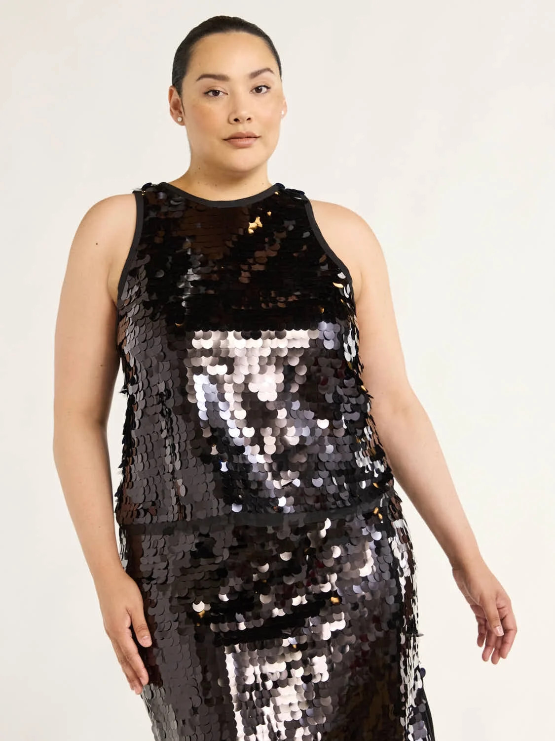 Scoop Women’s & Women's Plus Paillette Sequin Tank Top, Sizes XS-4X - Walmart.com | Walmart (US)