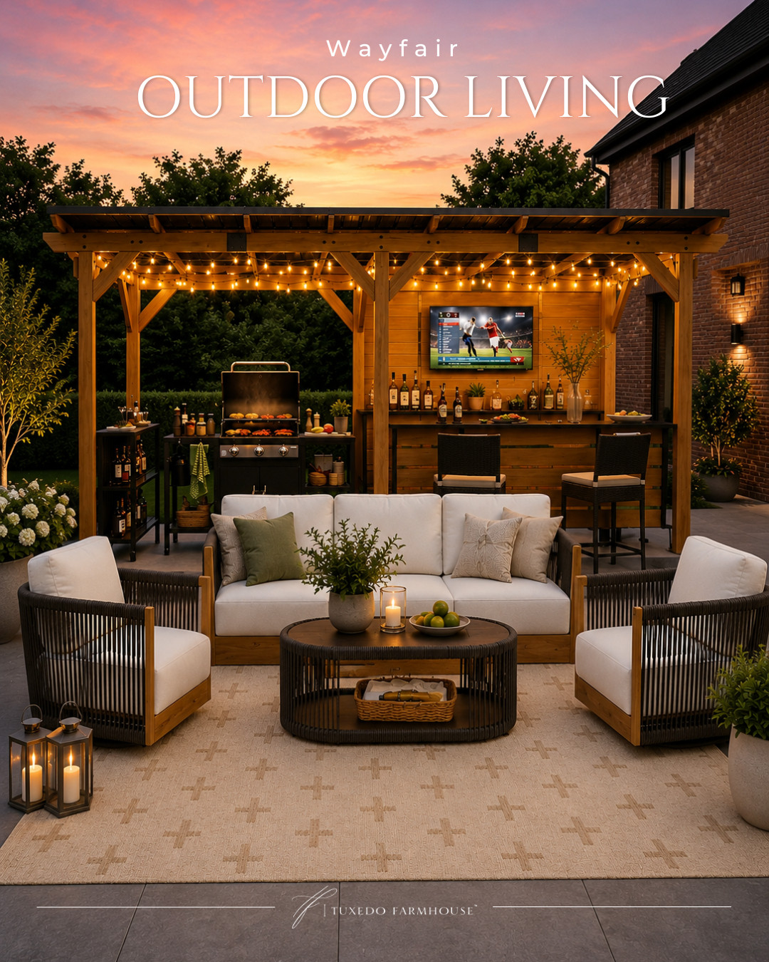 Outdoor entertaining season is here, and these Wayfair finds are making it easy to create the ultimate backyard retreat. ✨ From the beautiful conversation set to the outdoor rug and entertaining-ready pergola setup, these pieces bring comfort, style, and functionality to every gathering. 

 #LTKSeasonal #LTKHome #LTKSaleAlert