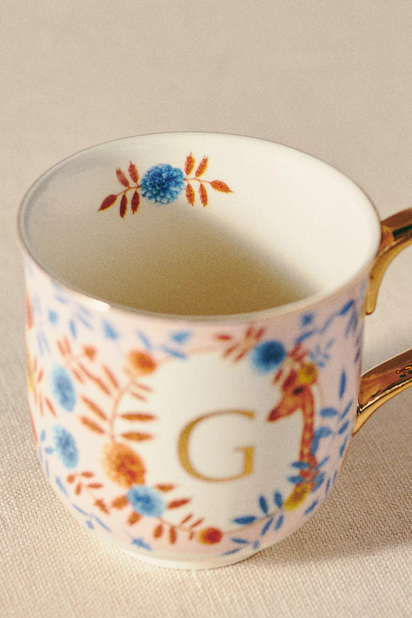 Lou Rota Nature Table Monogram Mug | Anthropologie (US)