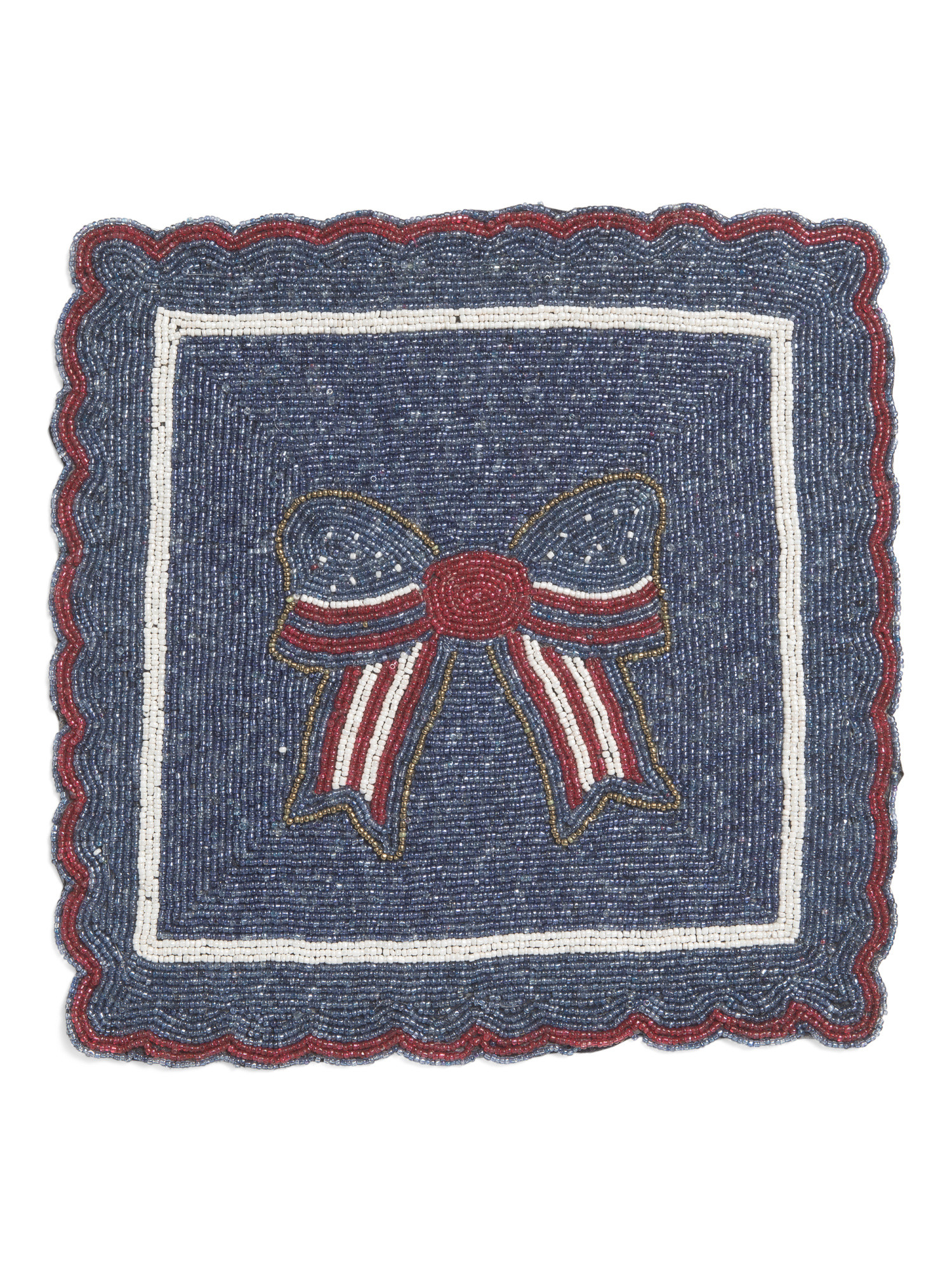 Americana Bow Beaded Placemat | TJ Maxx