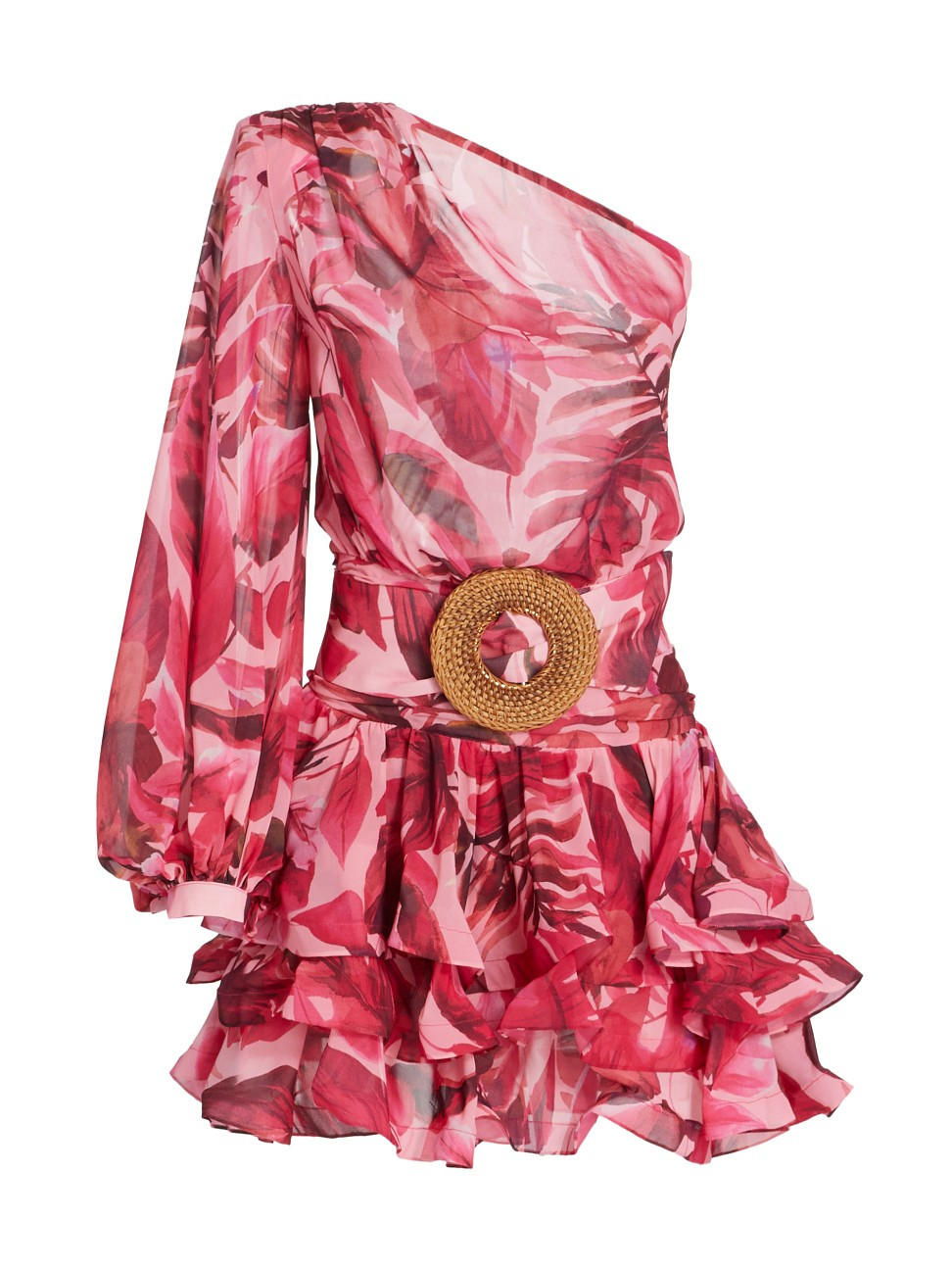 Camilla Floral One-Shoulder Minidress | Saks Fifth Avenue