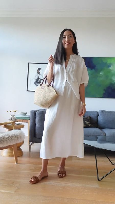 Summer white linen sets and dress by Chicos! Shop these linen summer essentials on sale now!

#summerstyle
#whiteblouse
#whiteskirt
#summeroutfit
#monochromaticoutfit

#LTKFindsUnder50 #LTKFindsUnder100 #LTKSaleAlert