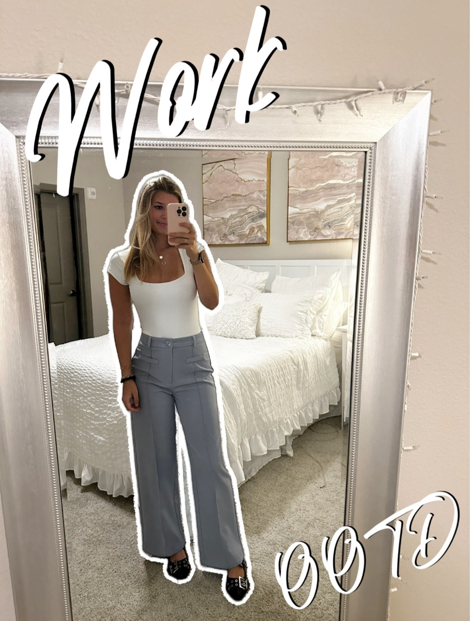 The perfect business casual outfit for work! This bodysuit is not see thru and it is double lined. The pants are under $20 and so stylish! 

#LTKFindsUnder50 #LTKStyleTip #LTKWorkwear
