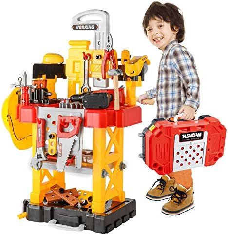 Toy Choi’s Toddler Toy Transformable Workbench Tool Play Set, Kids 83 Pieces Pretend Play Serie... | Amazon (CA)