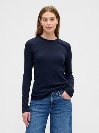 Ribbed Crewneck T-Shirt | Gap Factory