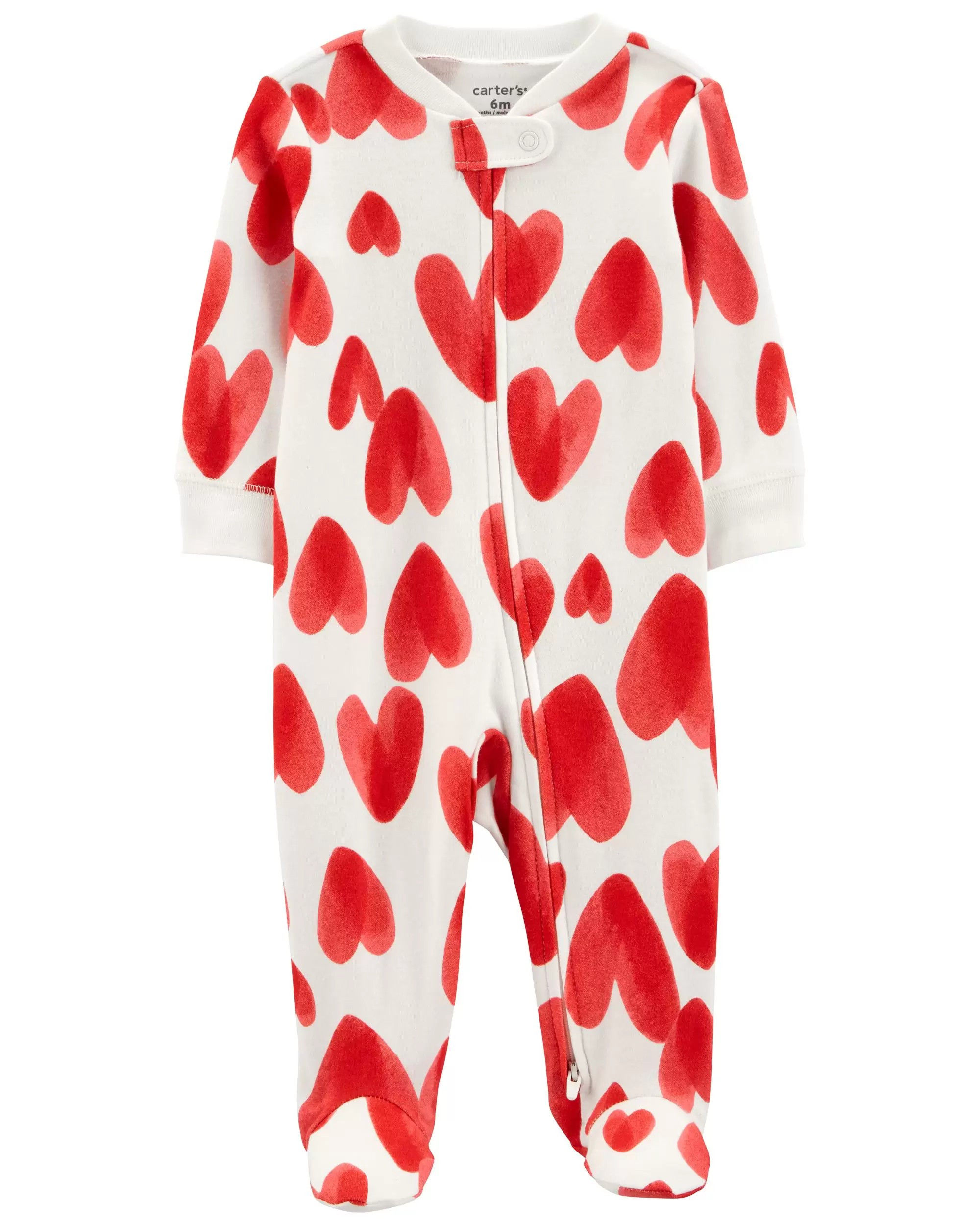 Valentine's Day 2-Way Zip Cotton Sleep & Play | Carter's