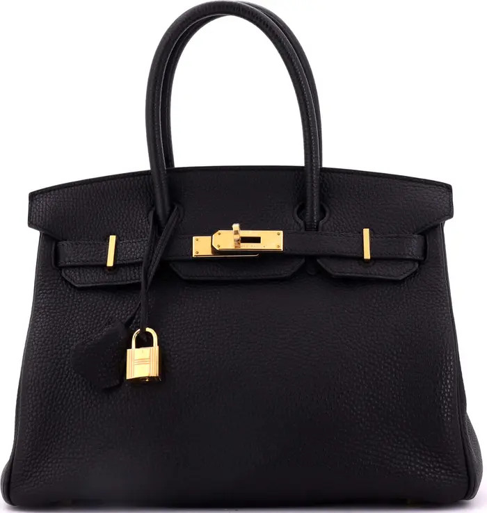 Birkin Handbag Black Togo with Gold Hardware 30 | Nordstrom