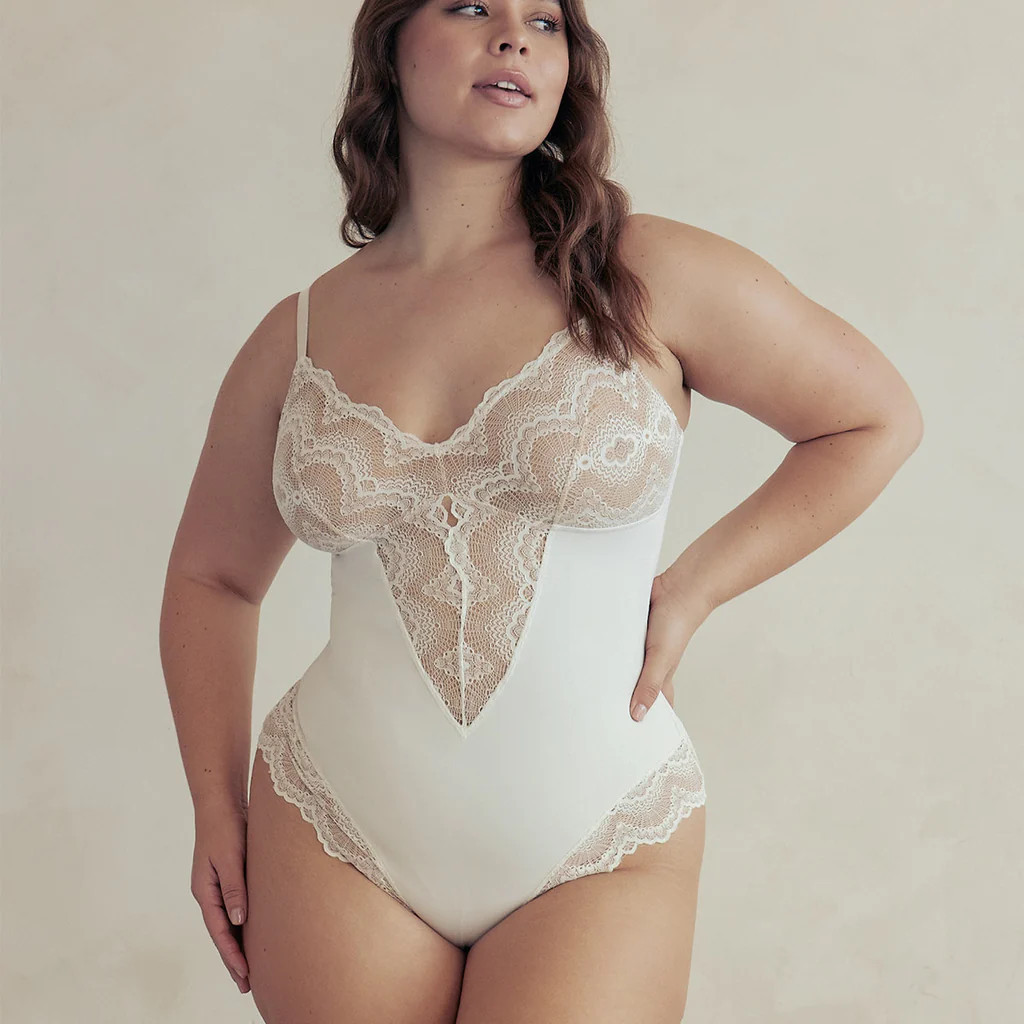 Sculpting Lace Shapewear Bodysuit | Pinsy