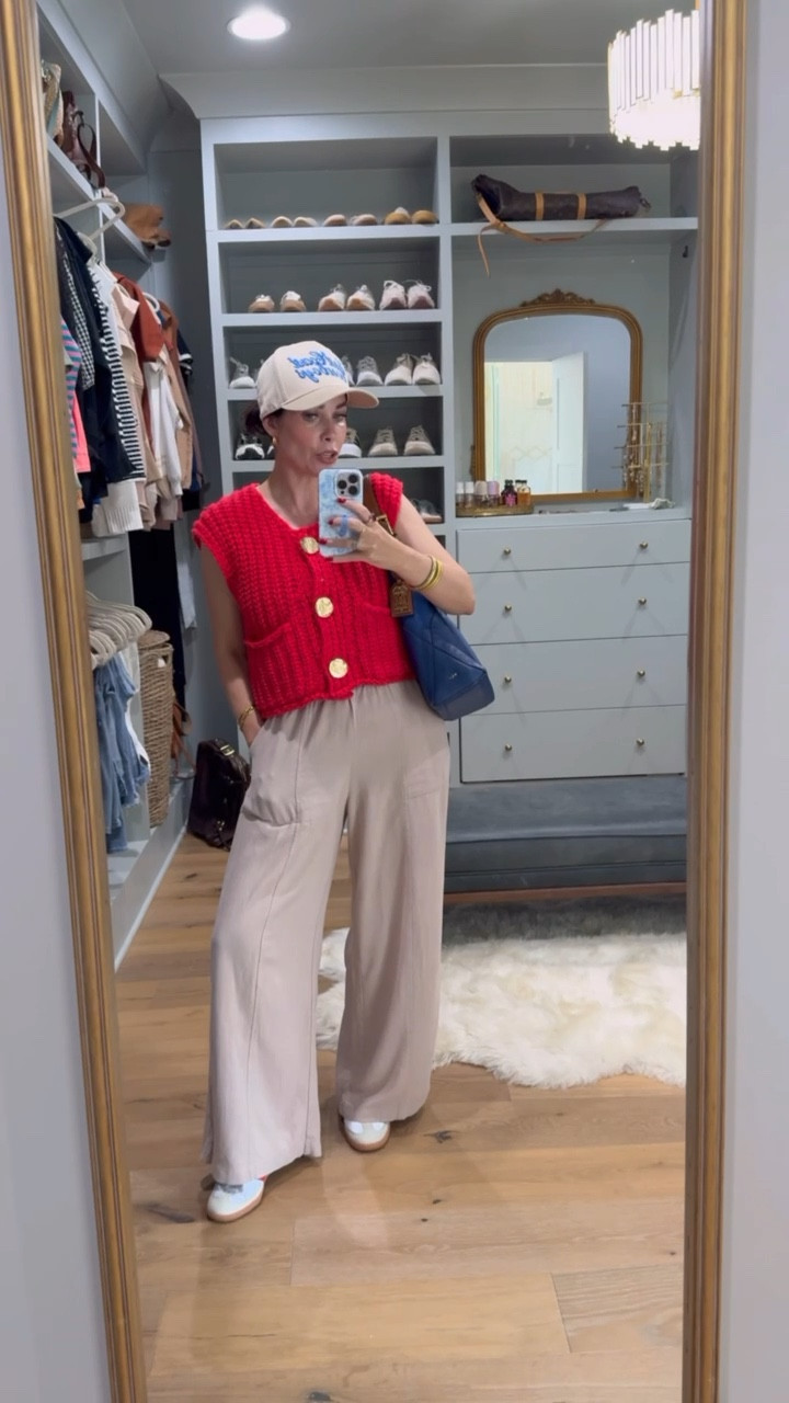 Today’s summer OOTD! The perfect, patriotic summery look for the 4th of July or any summer day! 

These linen blend pants are SO GOOD! They’re so comfy but easy to dress up a bit for more elevated casual looks this season!

#summerstyle

Summer style. Red white blue summer outfit. Amazon fashion. Trendy summer style. Linen blend summer pants. East coast cowboys hat. Red adidas. Mom on the go summer outfit idea  

#LTKStyleTip #LTKSeasonal #LTKSummerEdit