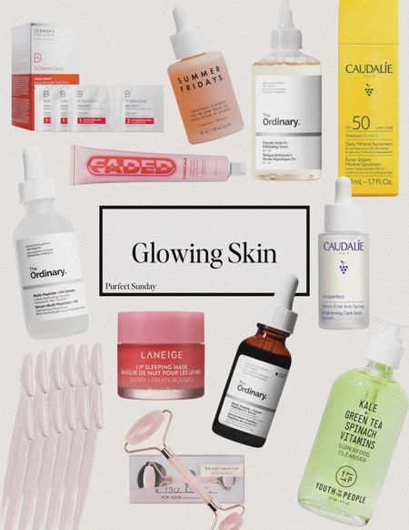 The skin care products that will give you beautiful glowing skin. 

Skincare products, skincare routine, the ordinary, faded topicals, summer Fridays, youth to the people, face wash, cleanser, Caudalie, Sephora, glass skin 