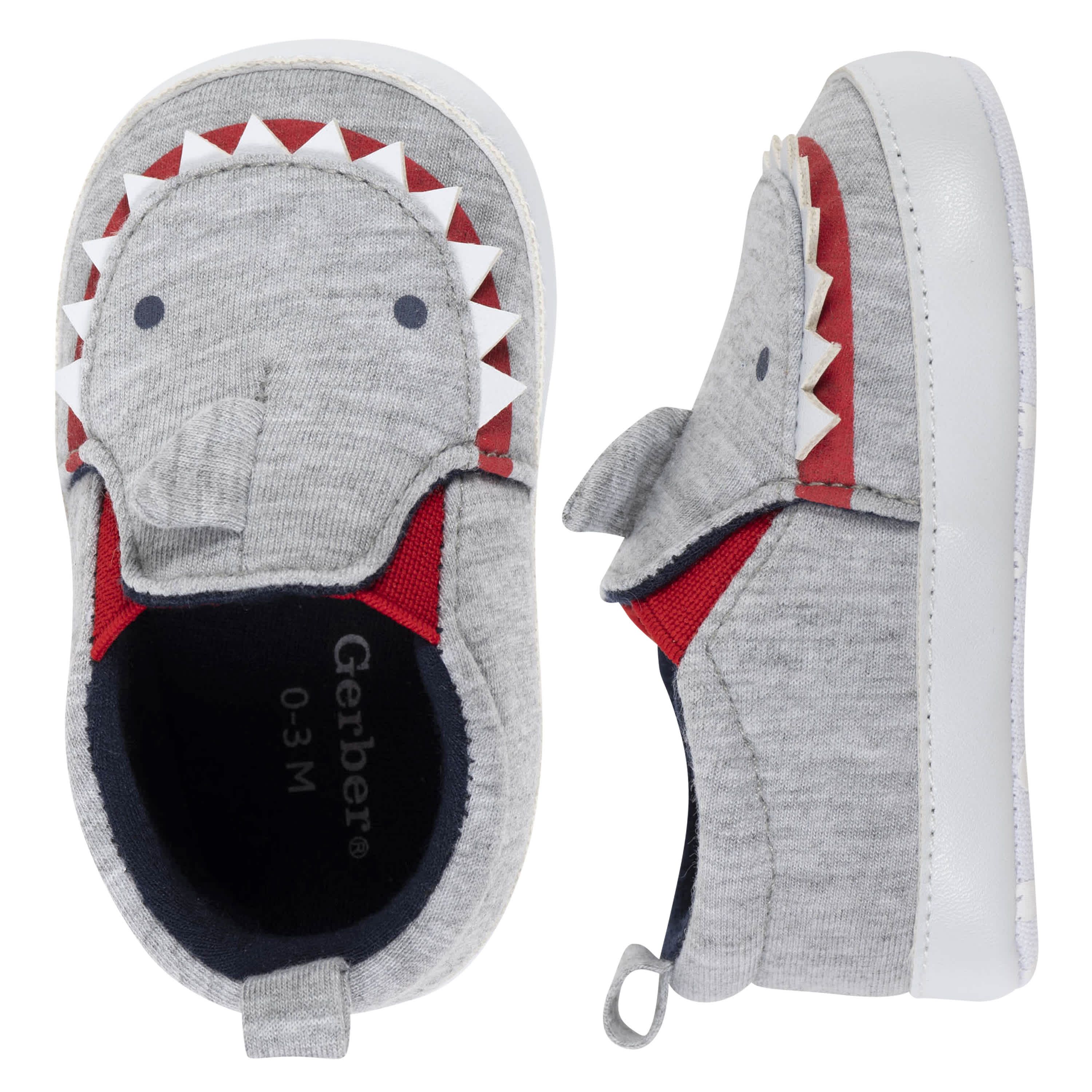 Baby Boys Gray Shark Shoes | Gerber Childrenswear