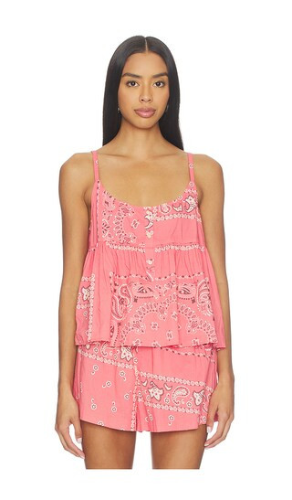 The Nighttime Cami in Pink Bandana Patchwork | Revolve Clothing (Global)