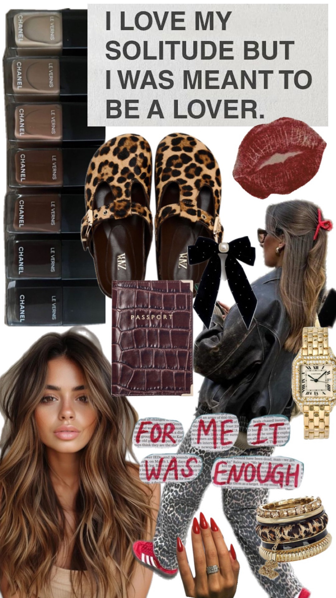 All of my inspo for winter cozy outfits and vibes. Warm nail colors, leopard shoes, wavy brown hair, gold accessories, red lips, leather jackets and BOWS. Linking all the inspo here. 

Winter outfit, street style, leopard outfit 

#LTKFindsUnder50 #LTKShoeCrush #LTKStyleTip