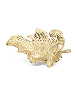 11.25in Gold Tone Leaf Decor | Fall Decor | Marshalls | Marshalls