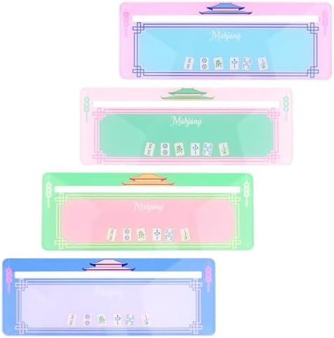 Goktvai 4pcs Mahjong Card Guide & Line Finder, Colorful Acrylic Mahjong Card Line Reader Cute Pra... | Amazon (US)