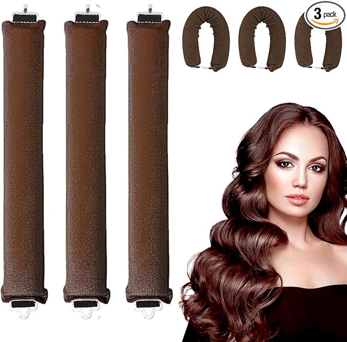 KEYRI 3 PCS Heatless Curlers Set, Heatless Curling Rod Overnight Heatless Hair Curlers Soft Hair ... | Amazon (UK)