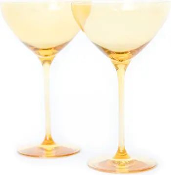 Estelle Colored Glass Set of 2 Martini Glasses | Nordstrom | Nordstrom