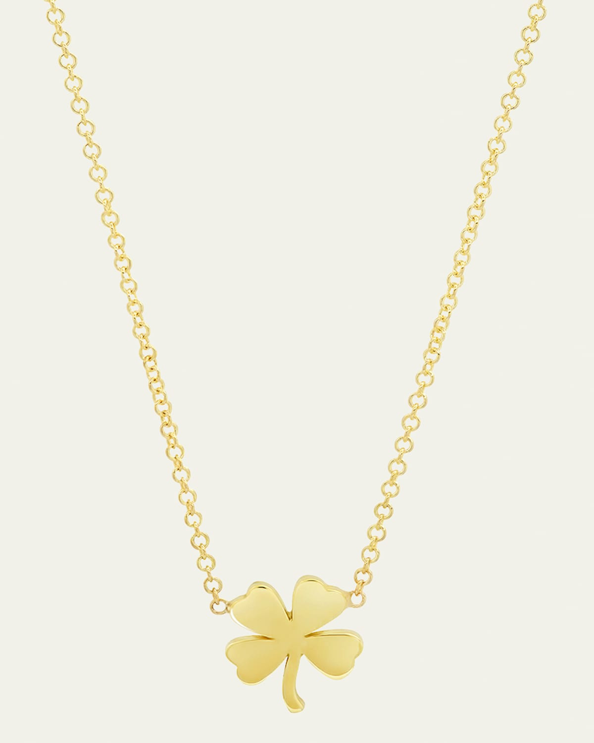Mini Clover Necklace in Yellow Gold | Bergdorf Goodman