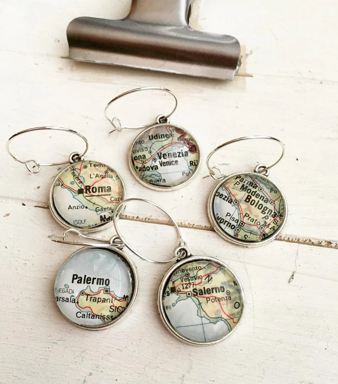 City Map Wine Charms - Etsy | Etsy (US)