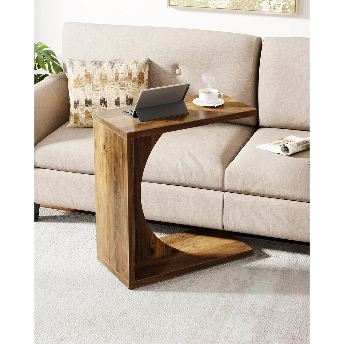 Heikki Manufactured Wood C-Shaped End Tables | Wayfair North America
