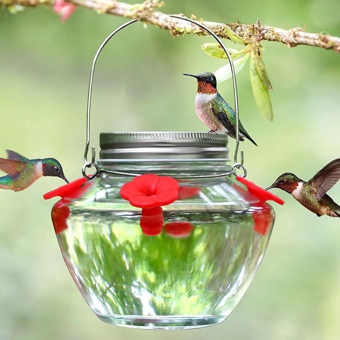 Mason Jar Hummingbird Feeder  | Amazon (US)