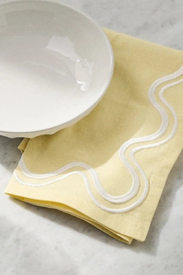 Madeline Embroidered Napkins, Set of 4 | Anthropologie (US)