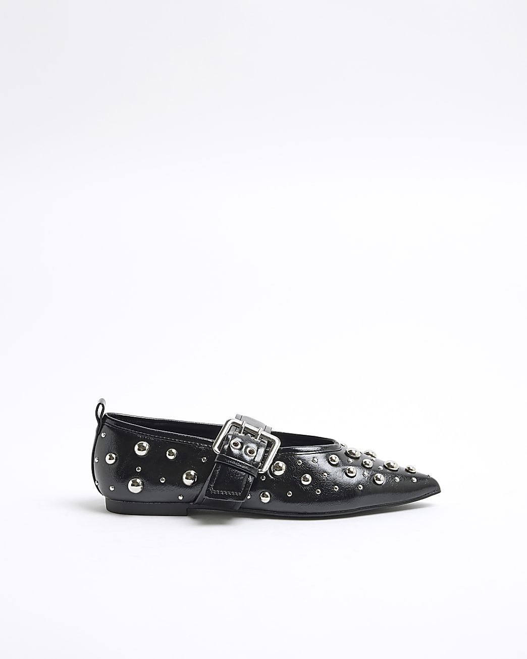 Black Stud Mary Jane Shoes | River Island UK & IE