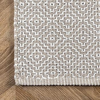nuLOOM Lorretta Geometric Cotton Area Rug, 9' x 12', | Amazon (US)