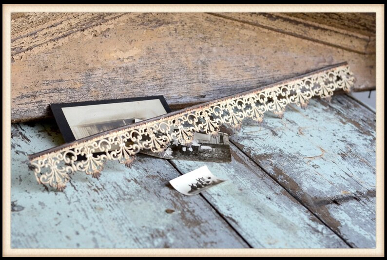 FOUR STRIPS of 25” Metal Trim Tin Antique White | Etsy (CAD)