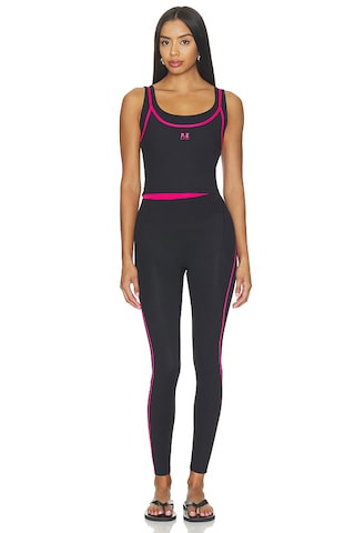 Forward Tank Top in Black & Cosmo Pink | Revolve Clothing (Global)