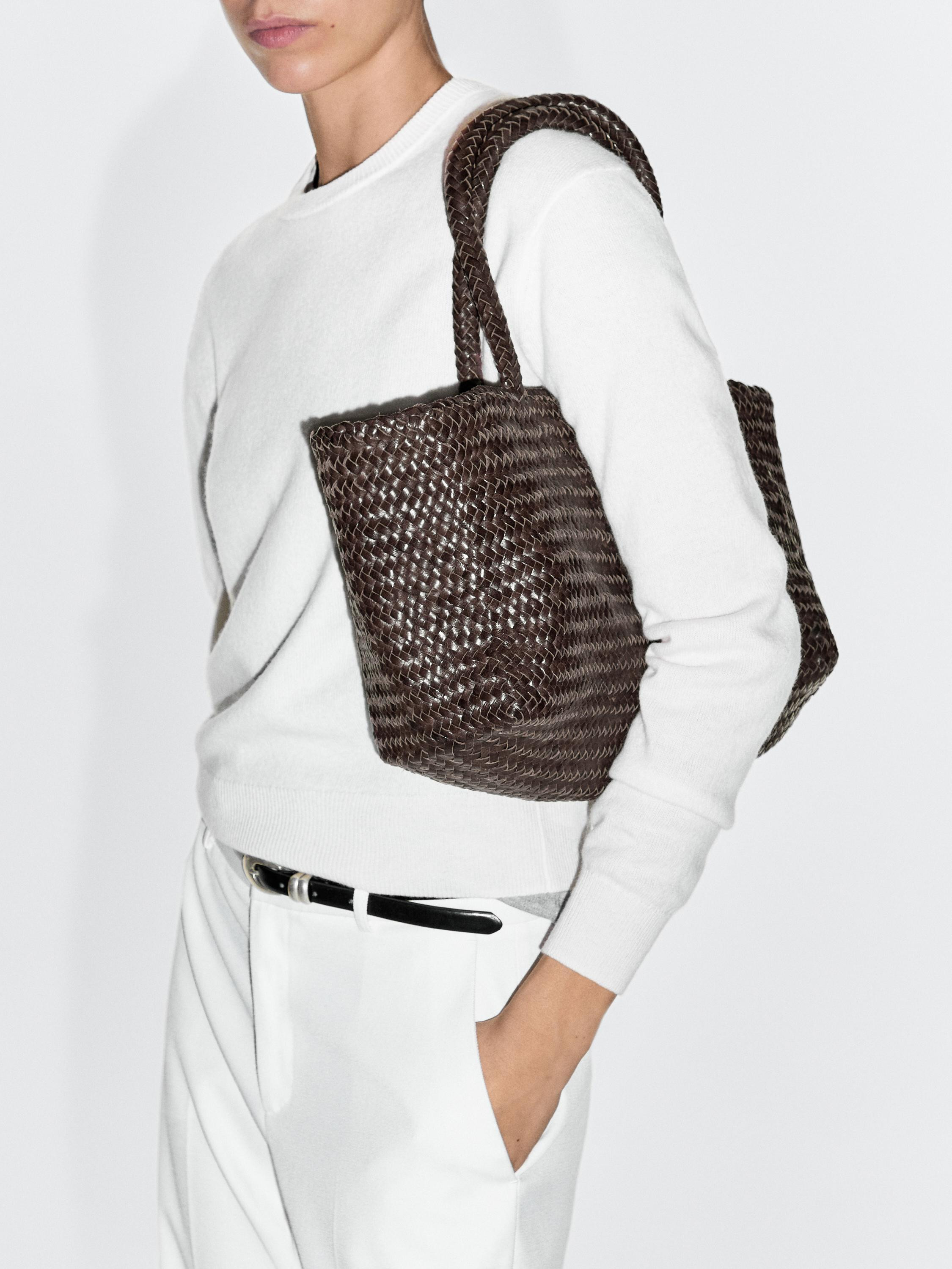 Geflochtener Shopper aus Nappaleder | Massimo Dutti DE
