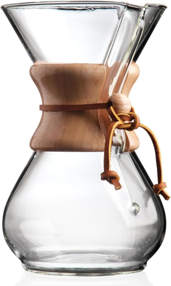 Chemex Original Pour-Over Glass Coffeemakers - Classic Series - 6-Cup – Elegant, Premium Qualit... | Amazon (US)