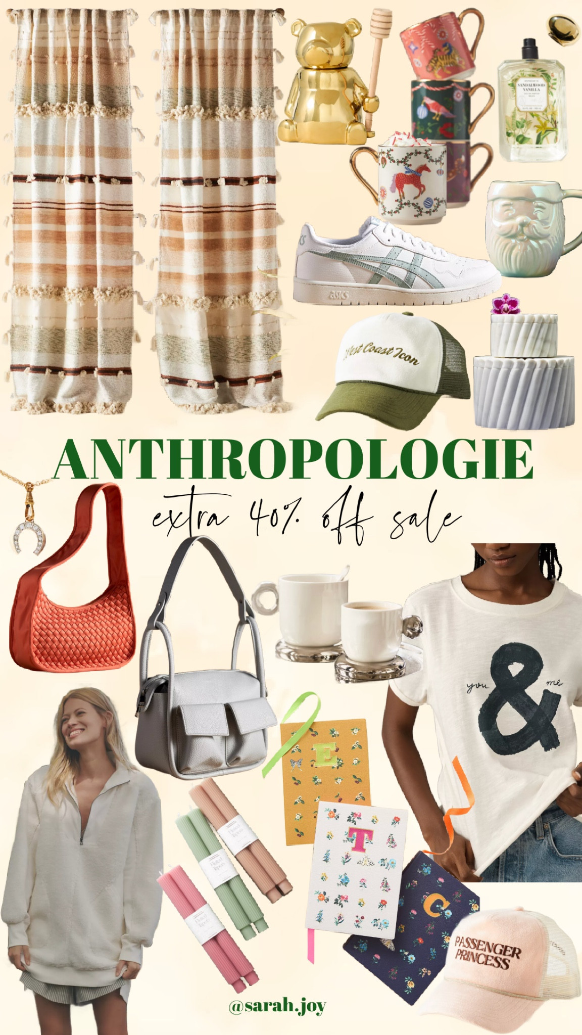 Anthropologie sale!! Extra 40% off in cart. Great gift ideas for sister, friend, mom or MIL. 

Sarah Joy, anthro finds, gift guide,
Clearance 

#LTKGiftGuide #LTKHoliday #LTKSaleAlert