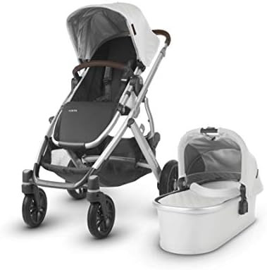 UPPAbaby Vista Stroller, Bryce (White Marl/Silver/Chestnut Leather), Standard | Amazon (US)