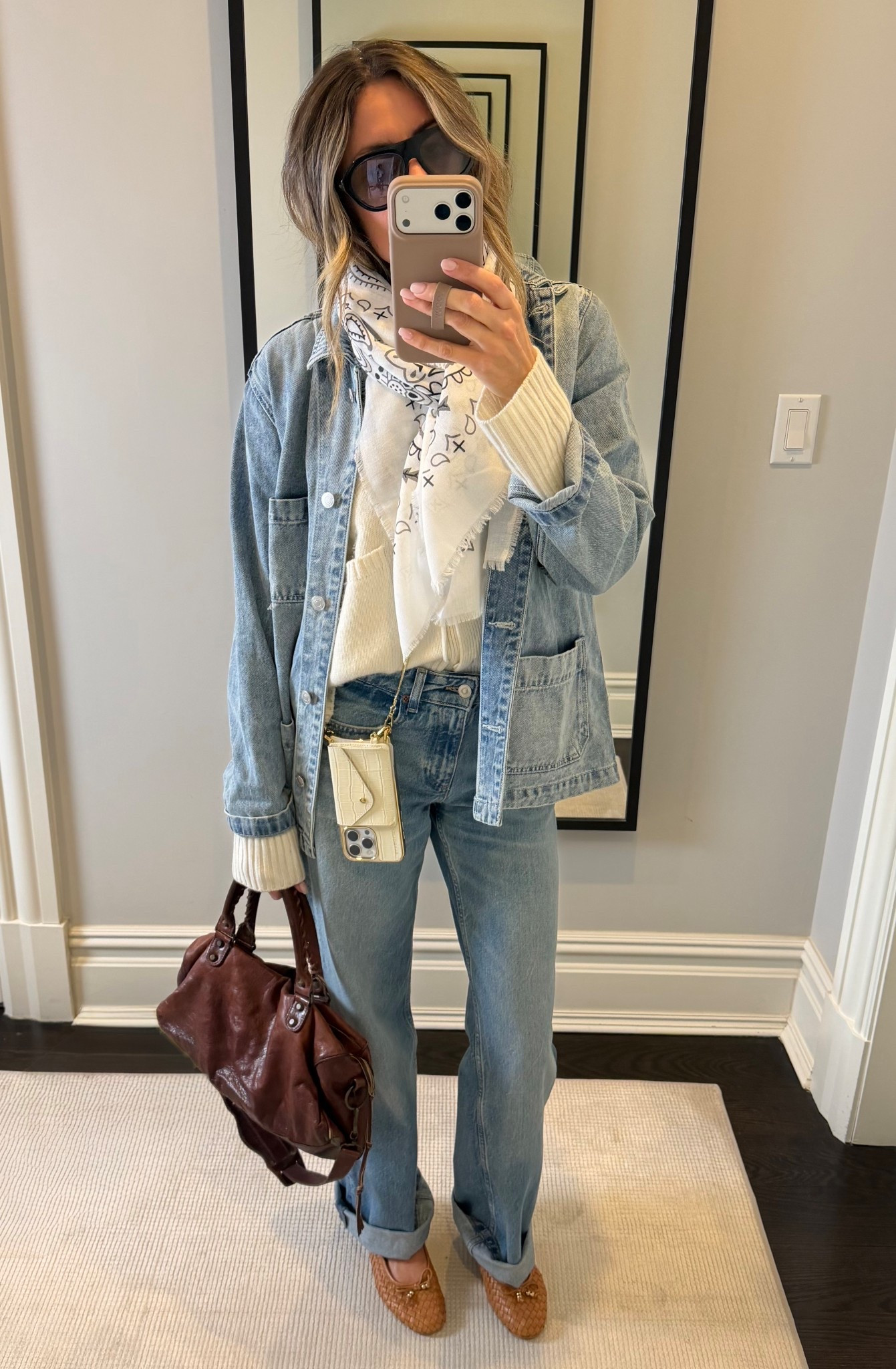 Ivory and denim! 🌾👖