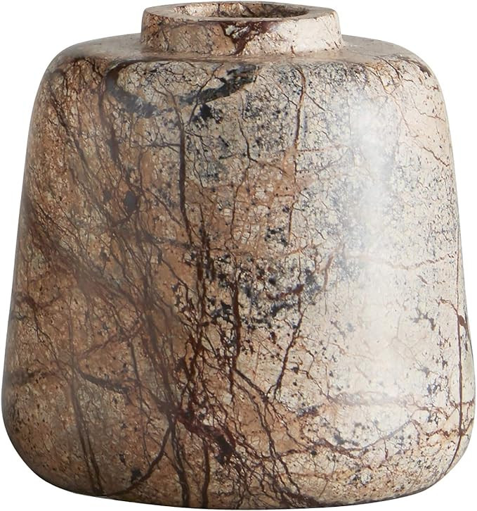 47th & Main Marble Bud Flower Vase, 3" Tall, Brown | Amazon (US)