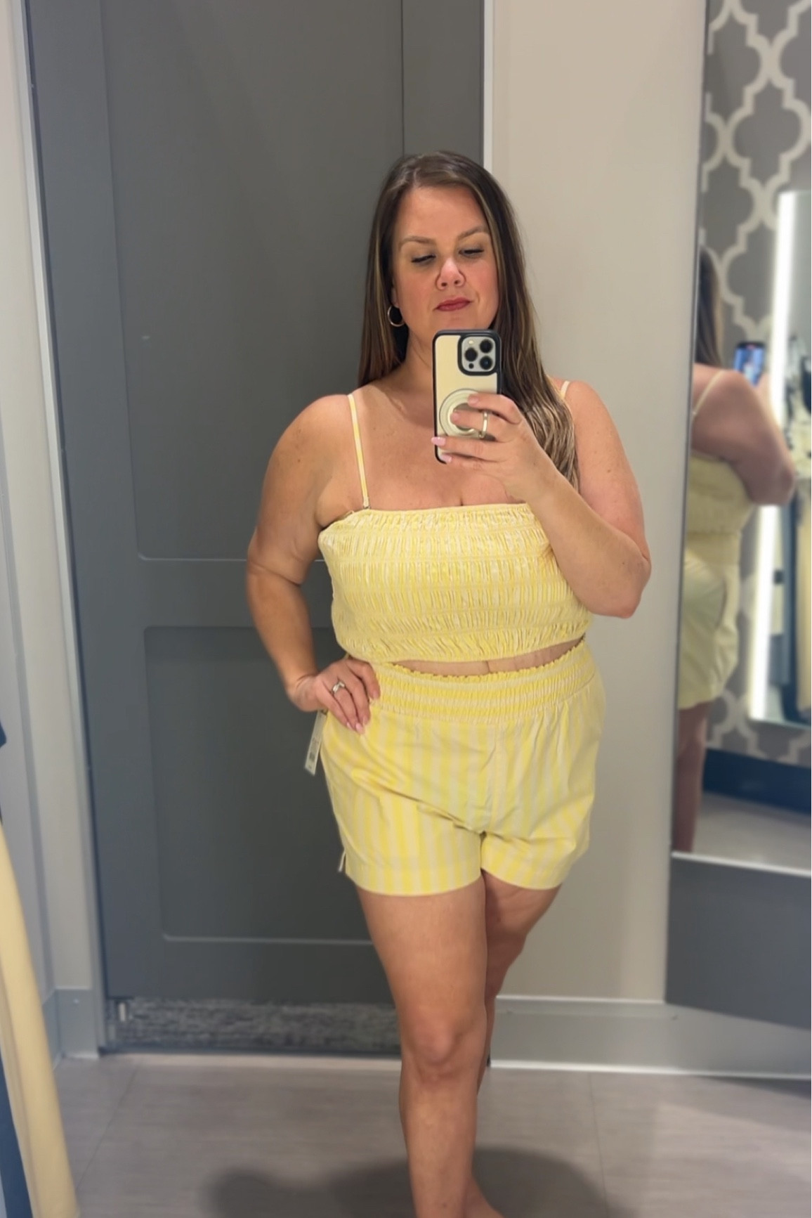 Target Spring vacation outfit idea 

Yellow is a trending color for the season! 

Sizing 
Top:XL
Short: Large 

#LTKstyletip #LTKfindsunder50 #LTKmidsize