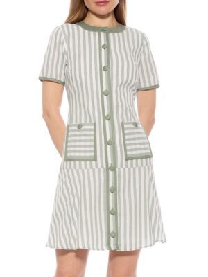 Brecken Stripe Linen Mini Dress | Saks Fifth Avenue OFF 5TH