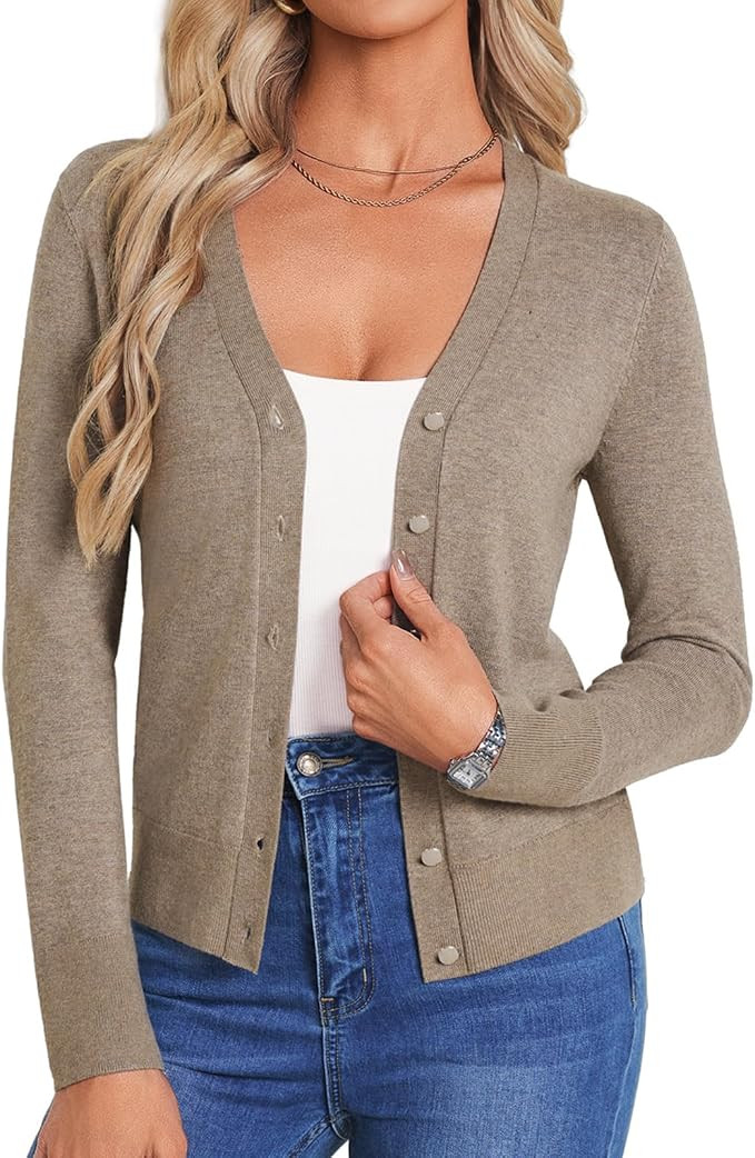 Grace KACIN Cardigan Sweaters for Women Lightweight Fall Fashion Outfits | Button Up Sweater, Lon... | Amazon (US)