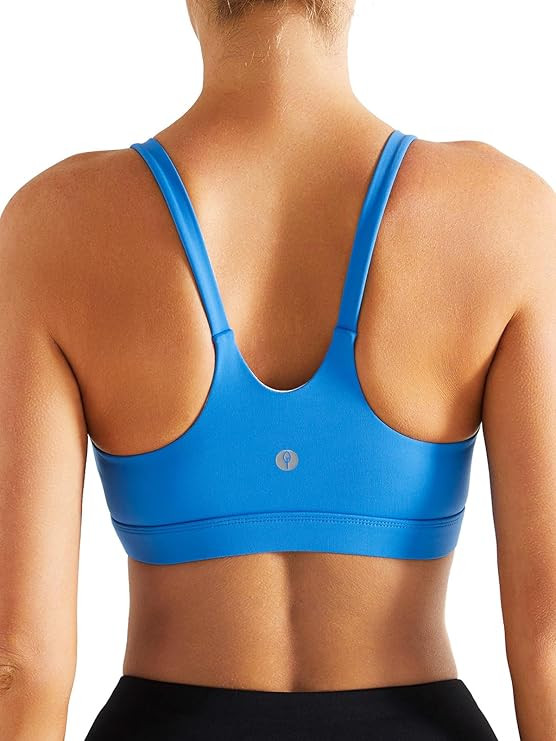 Sports Bras for Women,U Back Padded Medium Support Wireless Yoga Workout Longline Sports Bra with... | Amazon (US)