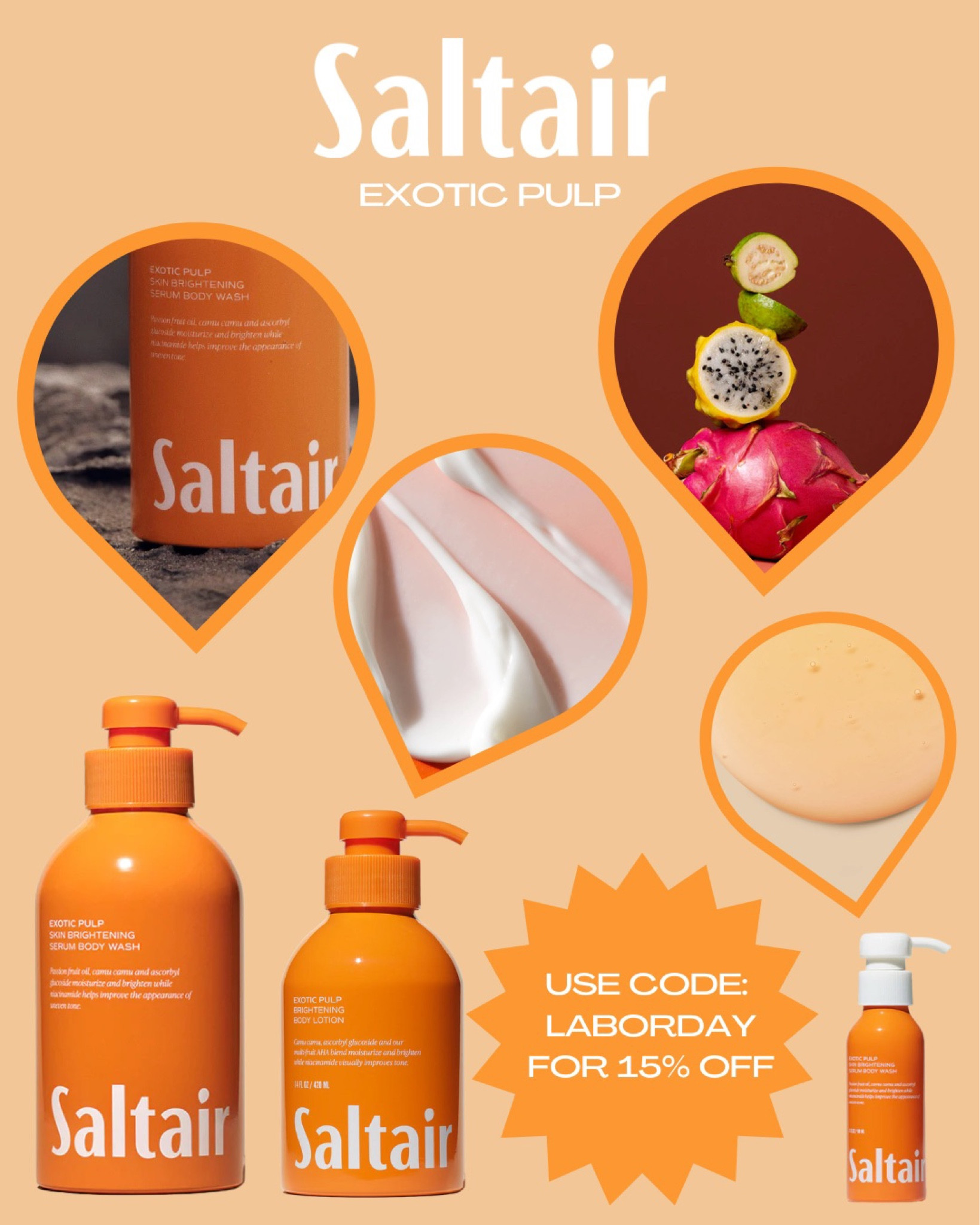 Labour day sale at Saltair skincare inspired body products that come in beautiful sustainable aluminium bottles and have a plush cushiony serum texture filled with skincare ingredients to gently cleanse without stripping skin and creating a spa like environment with their unique tropical scents they are only $12 for 17floz you can mix and match and collect fragrence collections in body lotion and natural skincare deodorant too! Such a gorgeous gift or upgrade for your bathroom😍 

#ltkunder15 
#giftidea #bodywash #saltair

#LTKSale #LTKbeauty #LTKsalealert