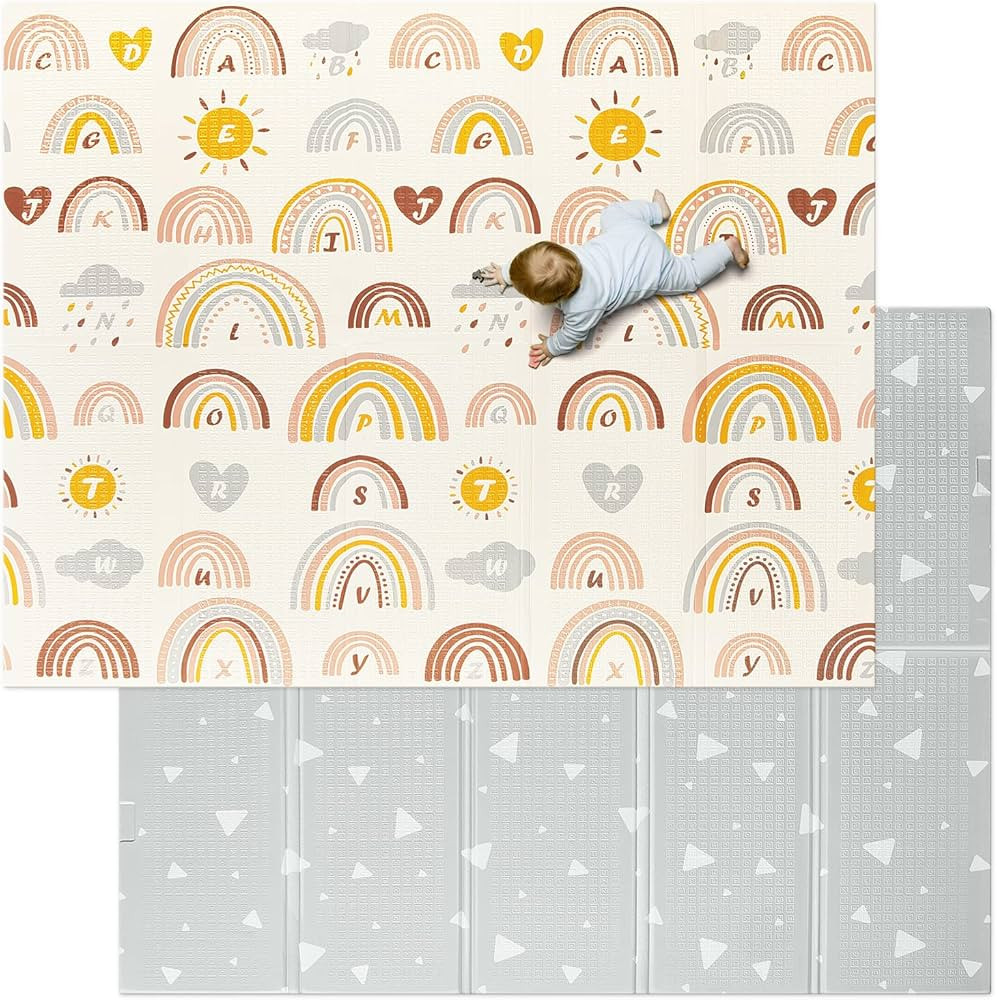 Baby Play Mat, Extra Large Foldable Foam Floor Play Mat for Babies,Toddlers, Infants, Reversible ... | Amazon (US)