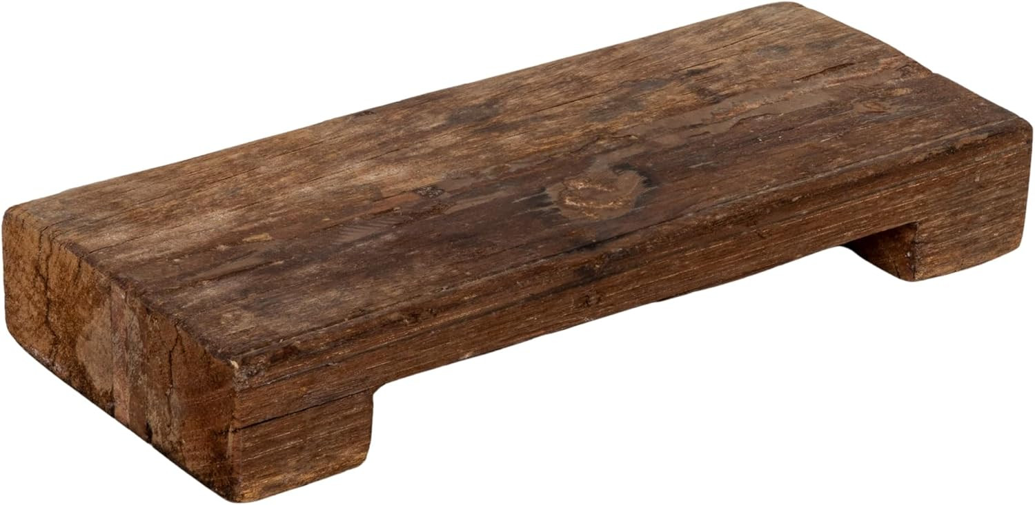 Creative Co-Op - Base decorativa de madera con pedestal (cada una puede variar) | Amazon (US)