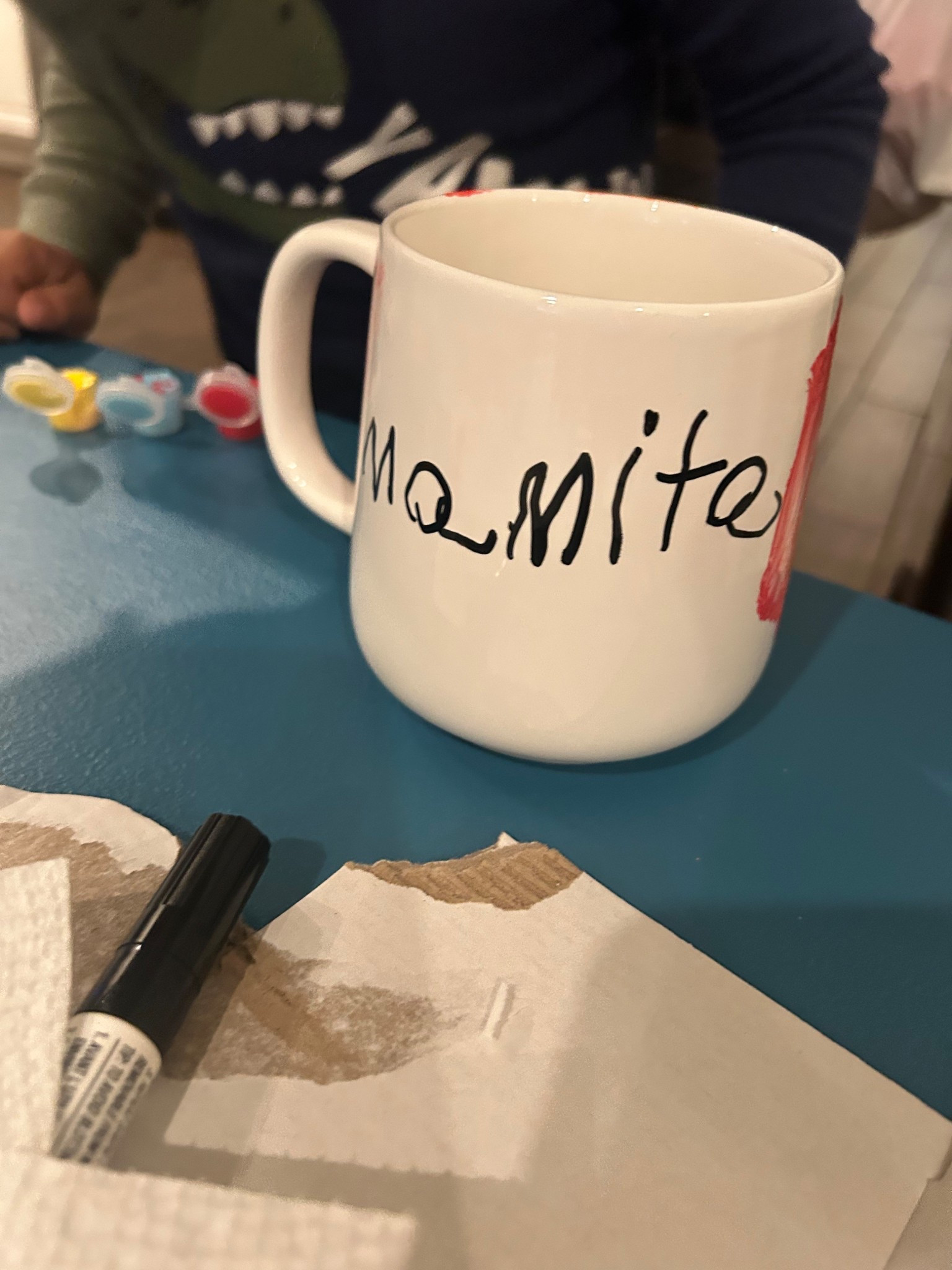 DIY coffee mugs!! Painting coffee mugs for their favorite people 