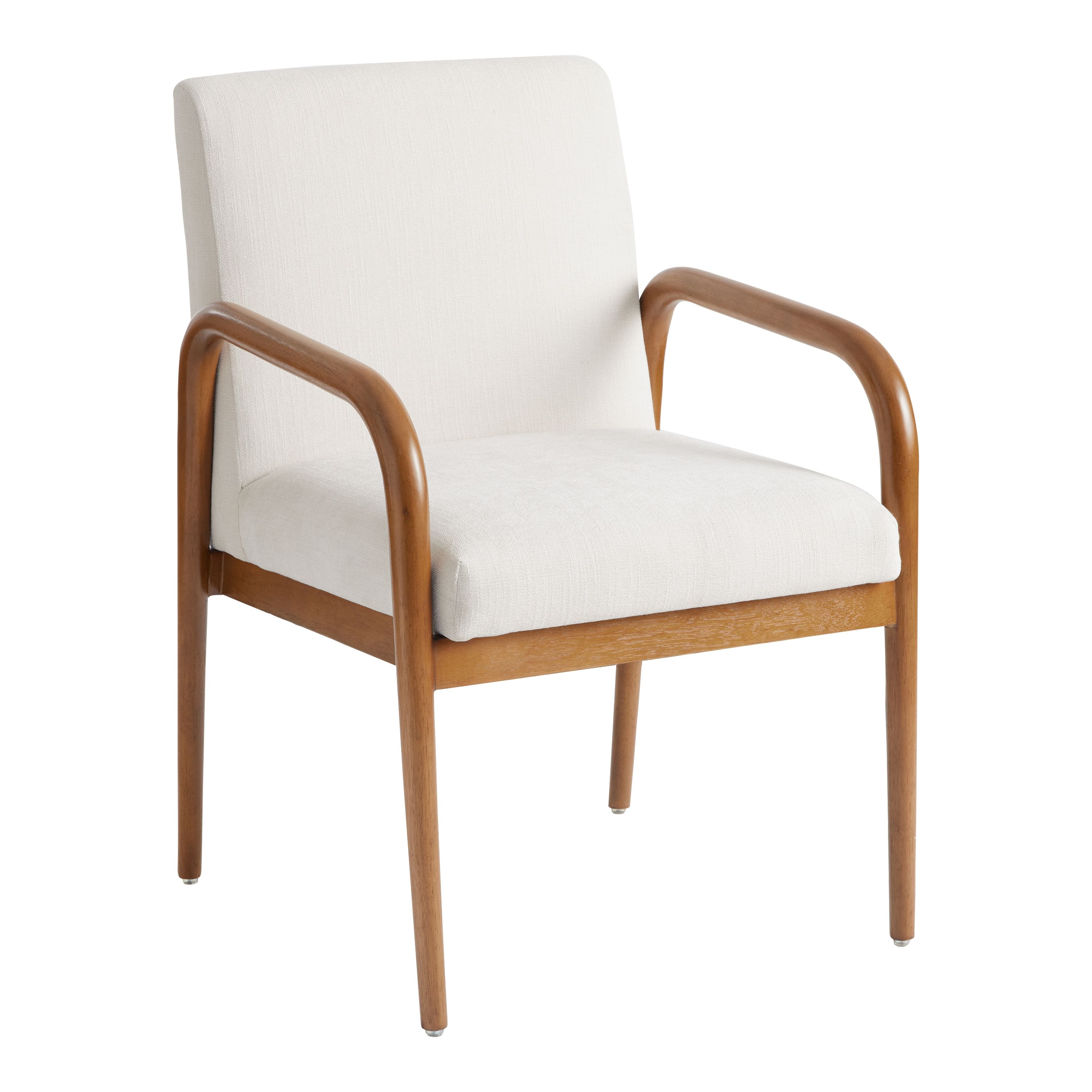 Romy Dark Walnut Upholstered Dining Chair Set of 2 | World Market